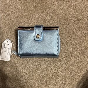 Metallic Blue Wallet